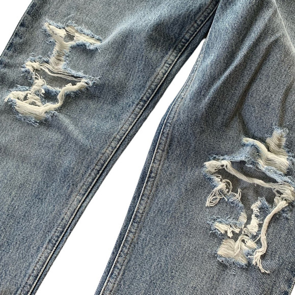 Agolde Fen High Rise Relaxed Taper Jeans in Ripped Organic Cotton, size 25 NWT - Picture 5 of 9